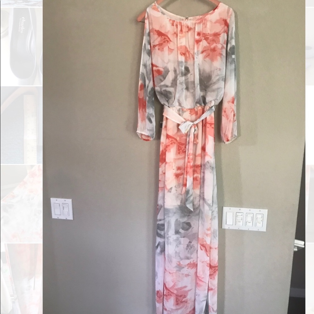 Chiffon floral maxi dress 🌸